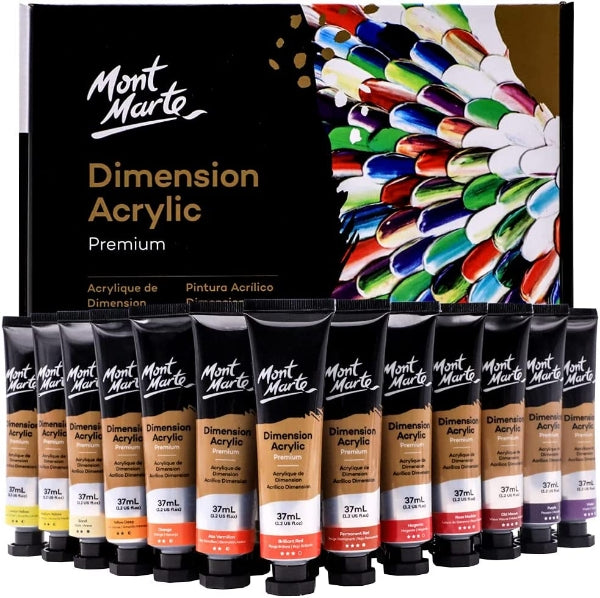 MONT MARTE DIMENSION ACRYLIC COLOUR SET OF 36X37ML