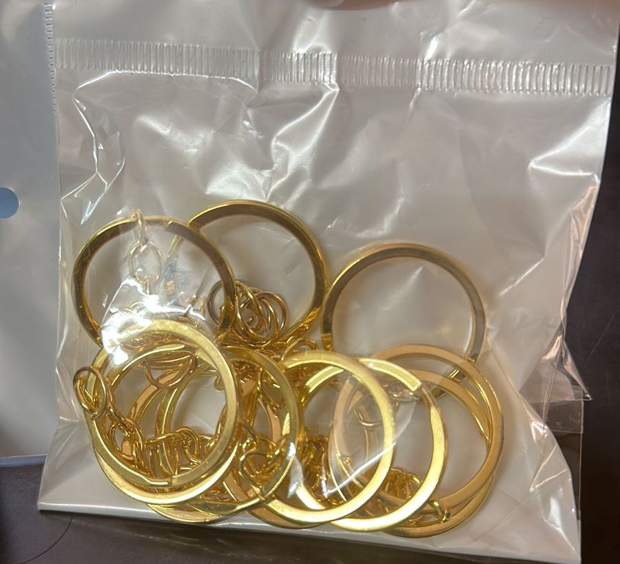 Artpark Keychain Ring Gold pack of 12 AP0718231