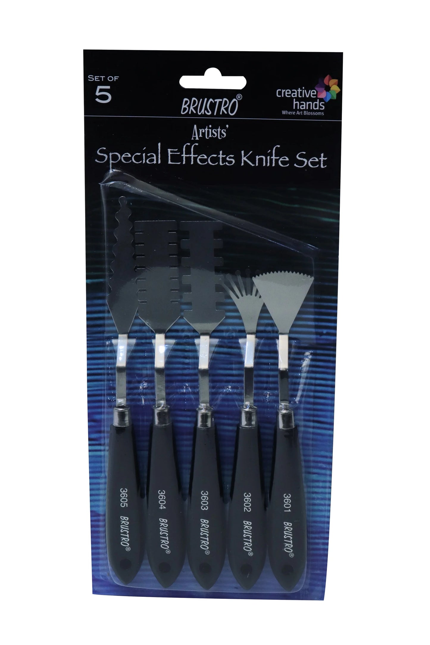 BRUSTRO SPECIAL EFFECTS PALETTE KNIVES SET OF 5
