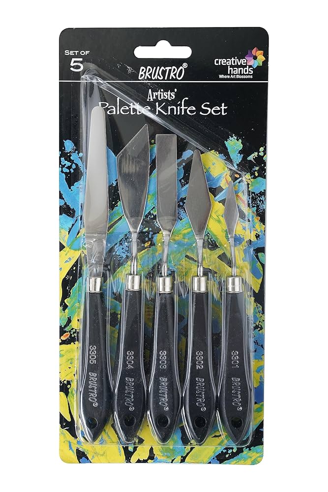 BRUSTRO PALETTE KNIVES SET OF 5
