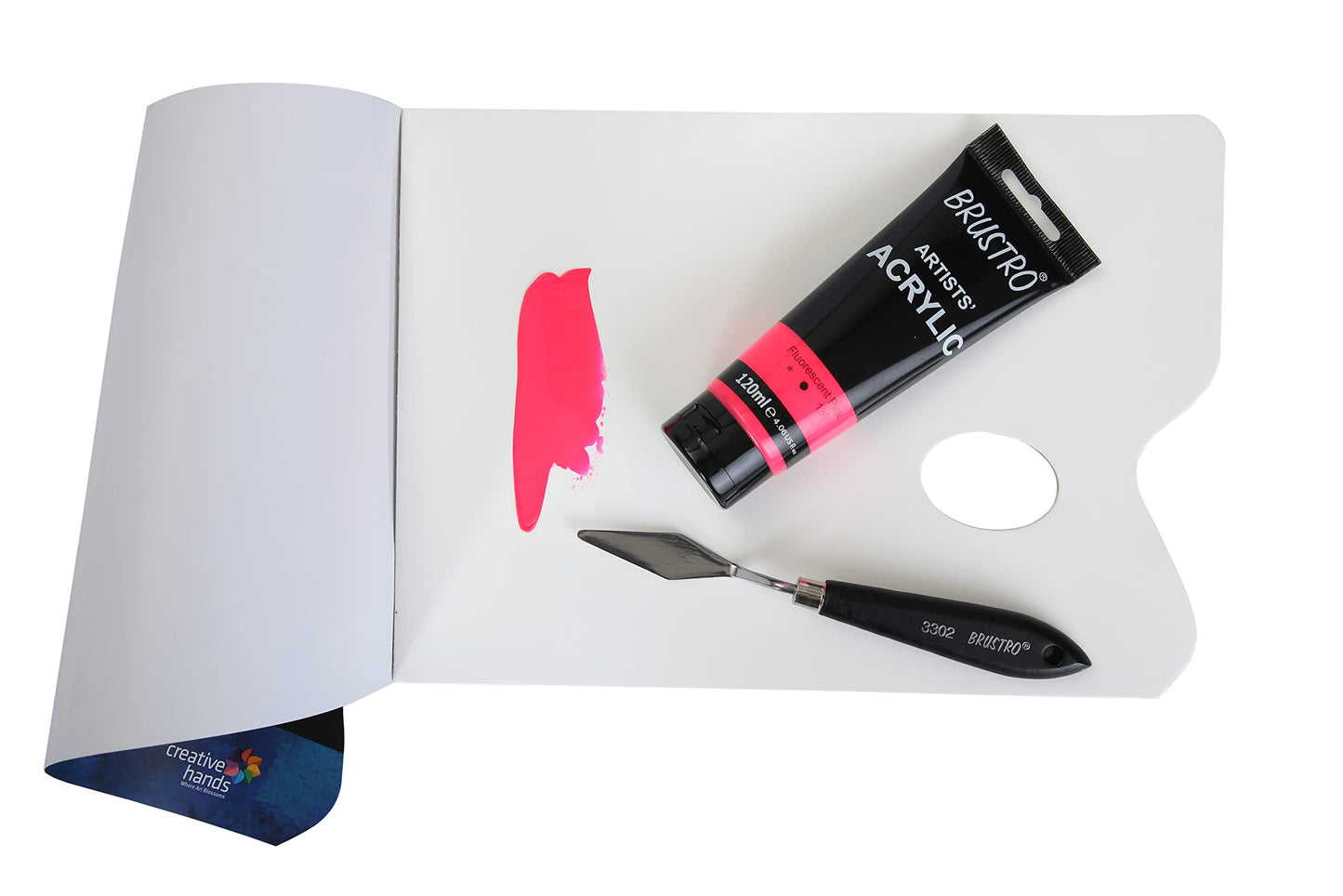 BRUSTRO ACRYLIC TUBE 120ml FLORESCENT PINK