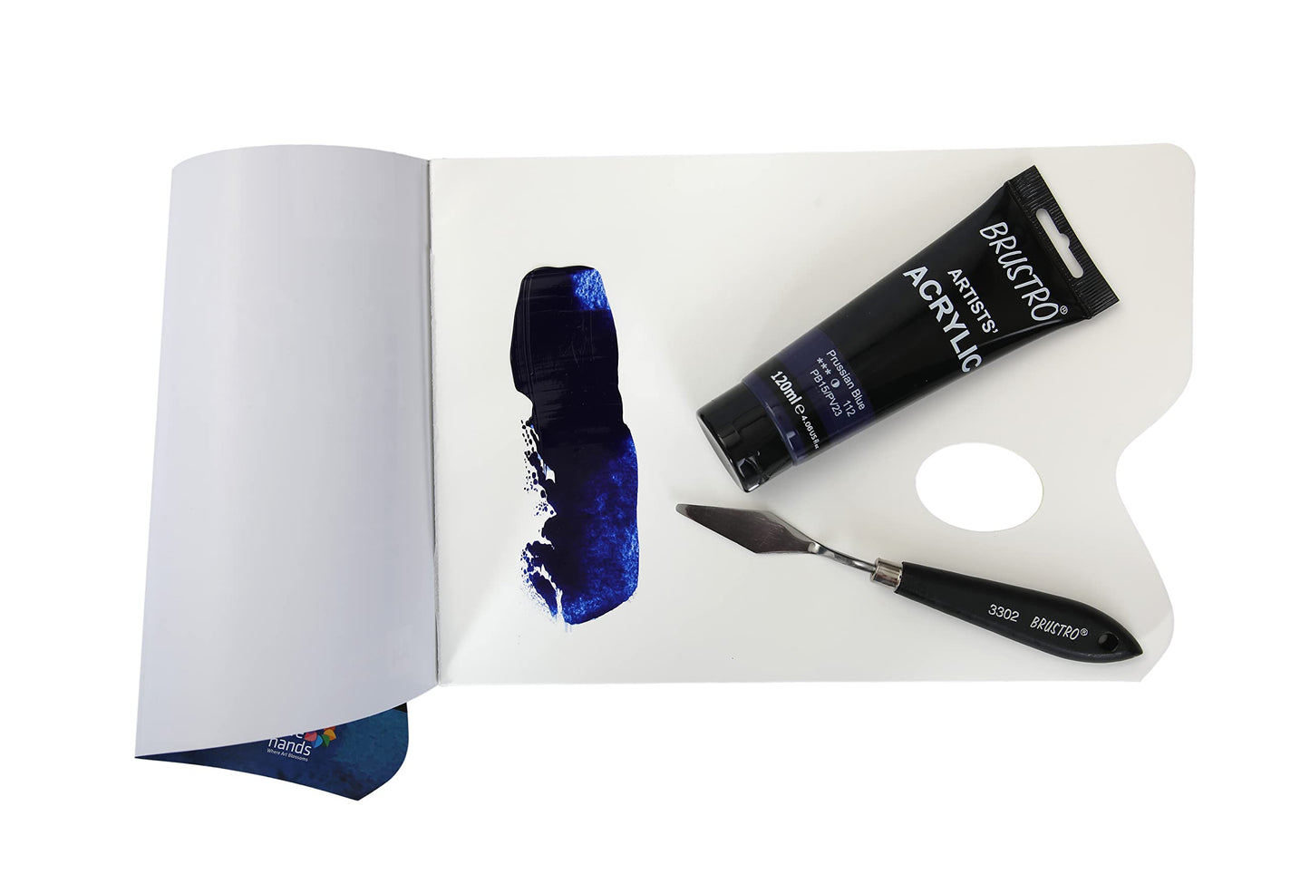 BRUSTRO ACRYLIC TUBE 120ml PRUSSIAN BLUE