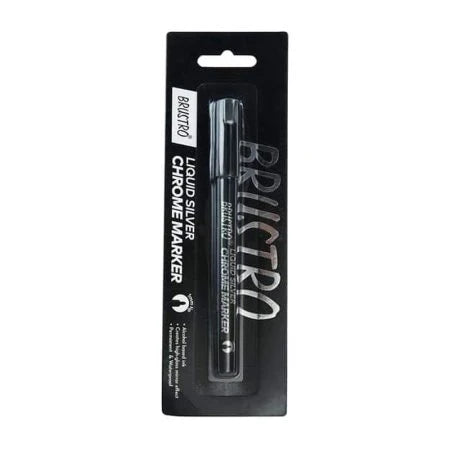 BRUSTRO LIQUID SILVER CHROME PERMANENT MARKER PEN