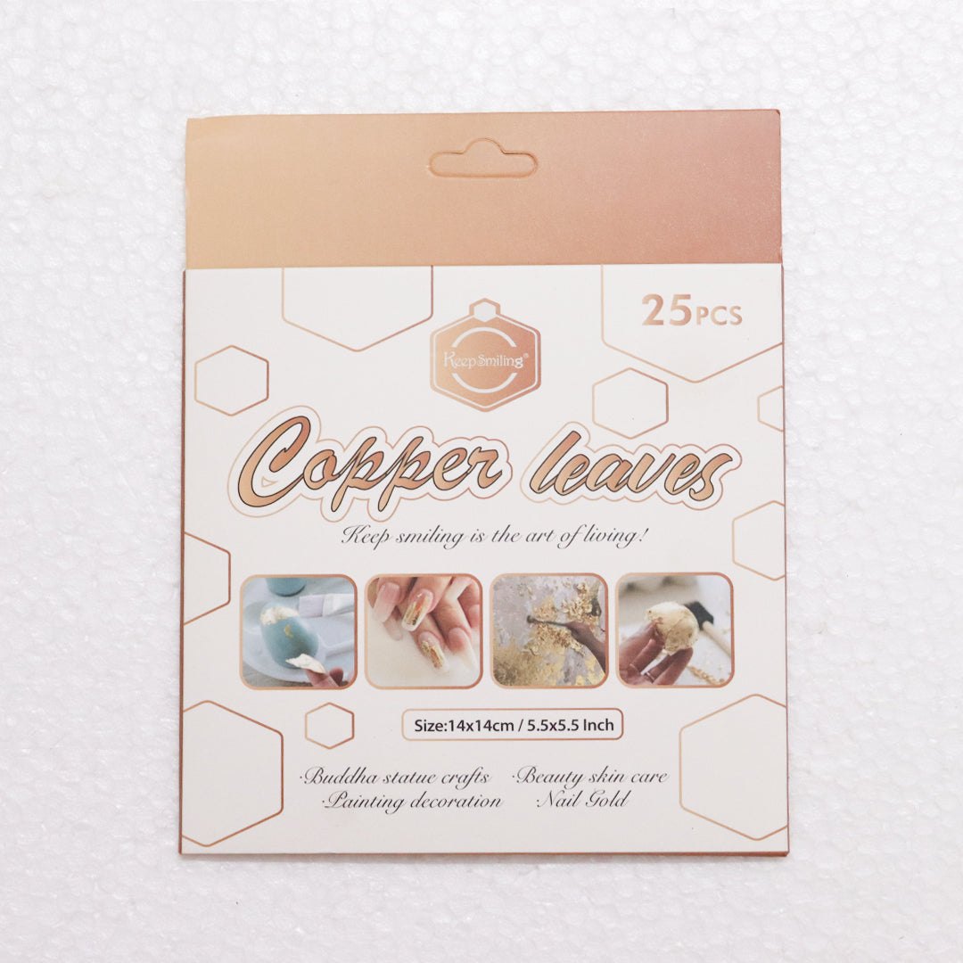Artpark Keep Smiling Copper Leaves 25pcs Pack 14x14 cm