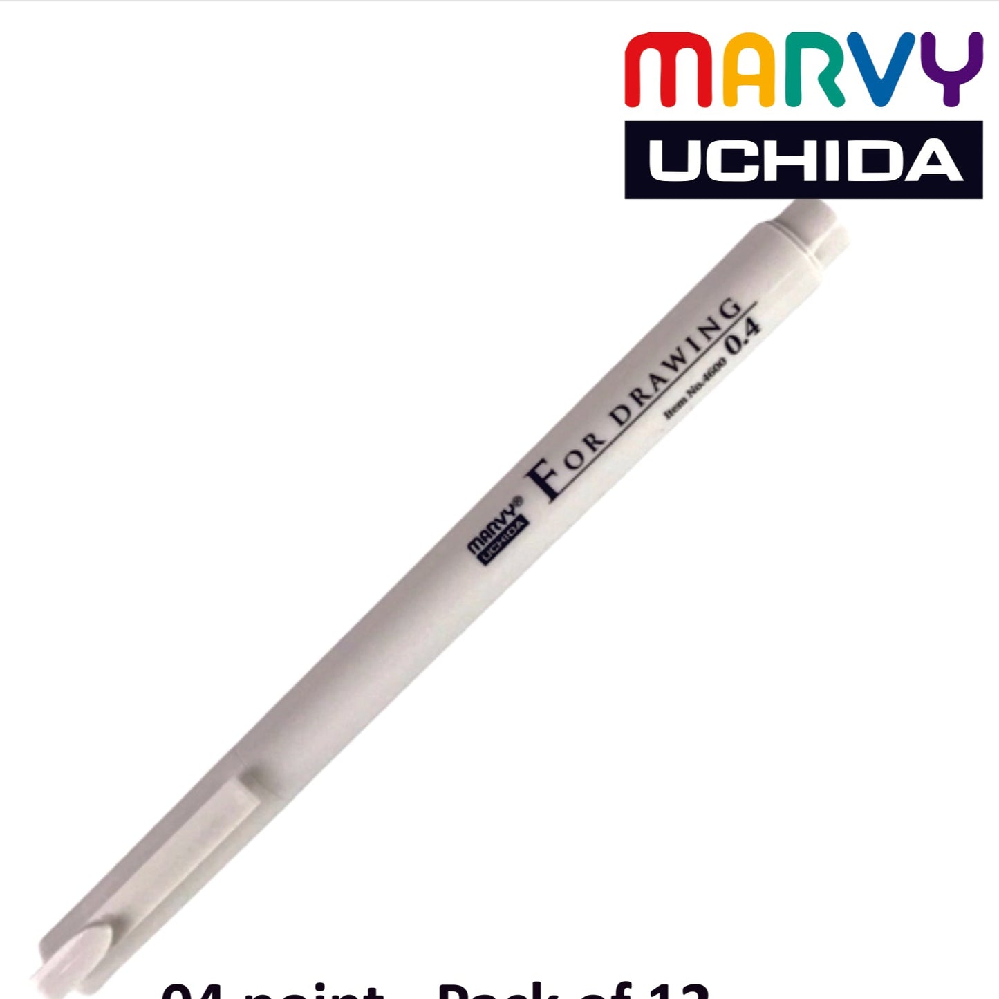 Marvy Uchida 4600 Drawing Technical Pen Black - 0.4 Tip