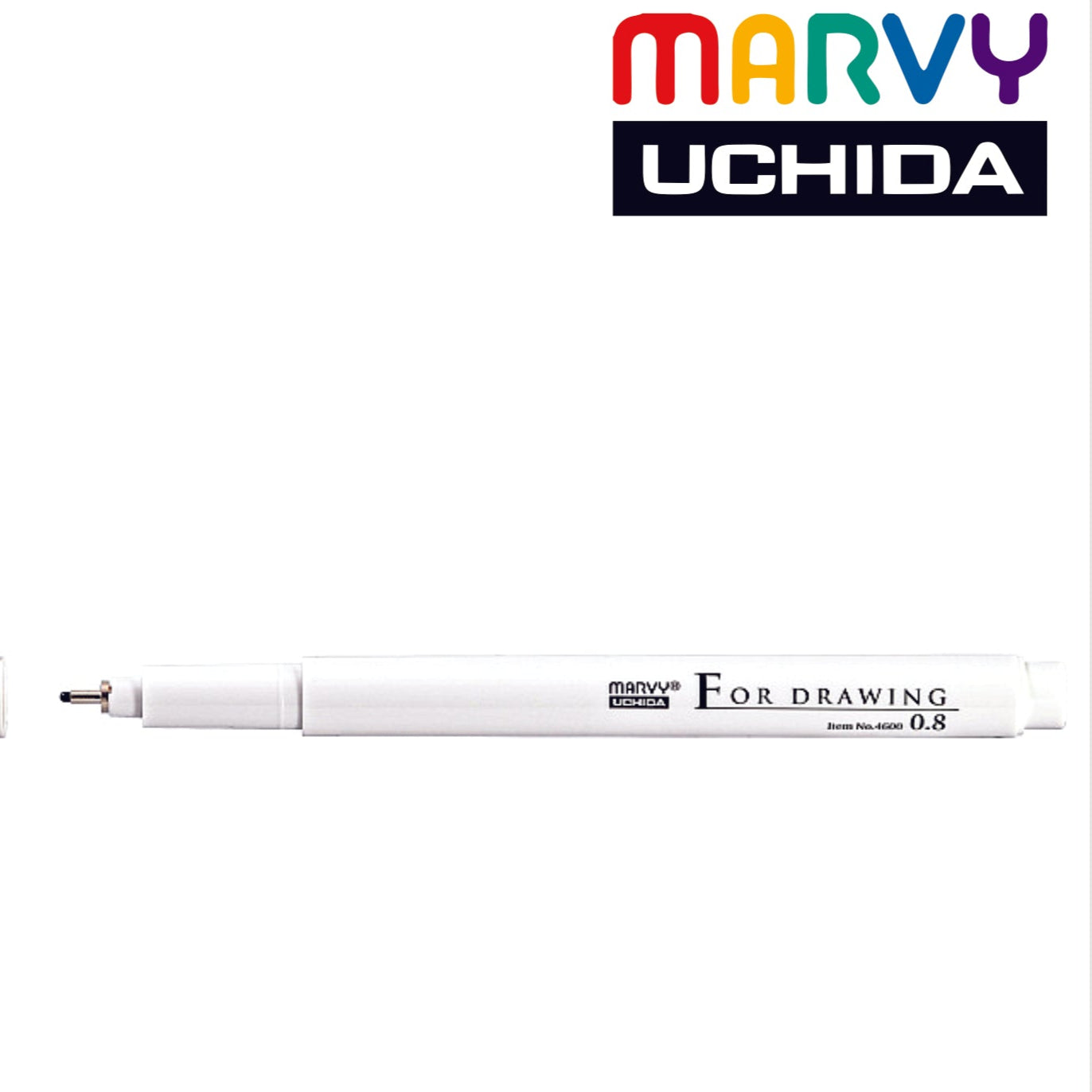 Marvy Uchida 4600 Drawing Technical Pen Black - 0.8 Tip