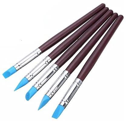 Artpark Silicon Brush Blue Tip set of 5