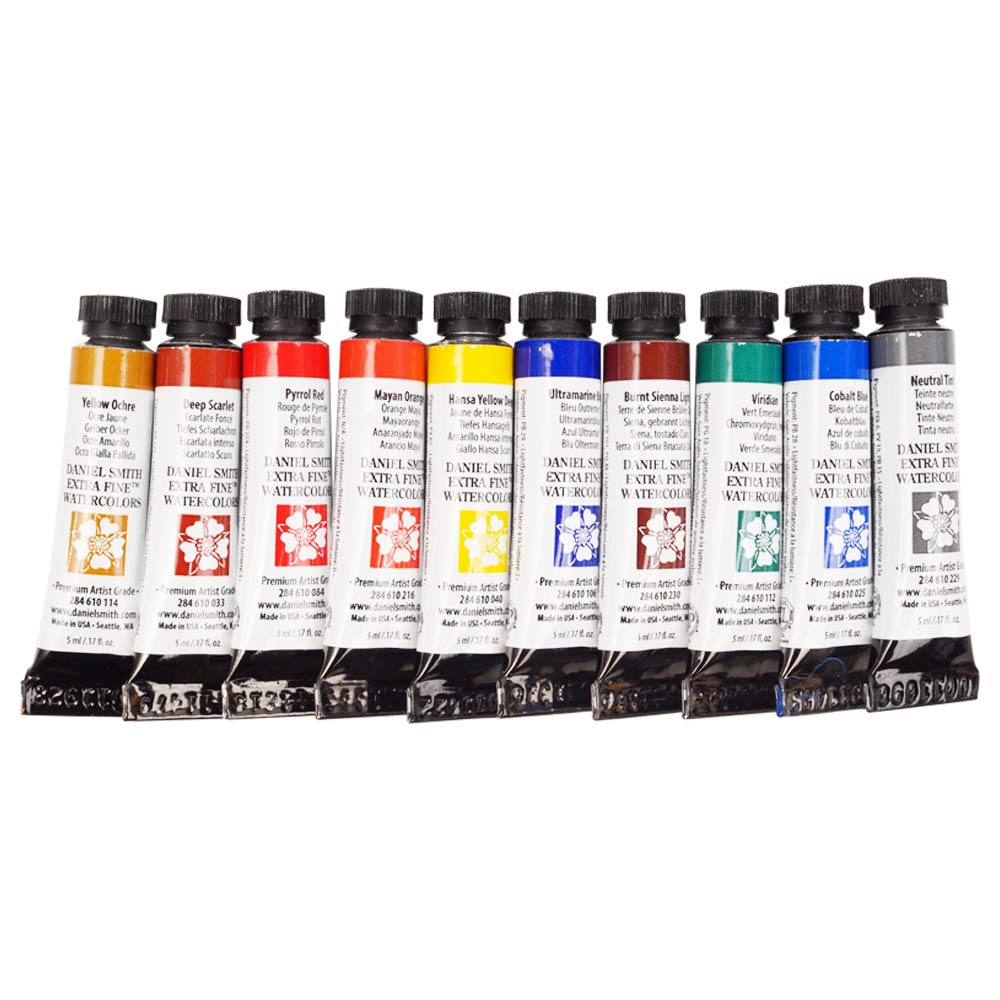 Daniel Smith 285610016 Alvaro Castagnet Master Artist Watercolor Set (10 Pack), 5ml