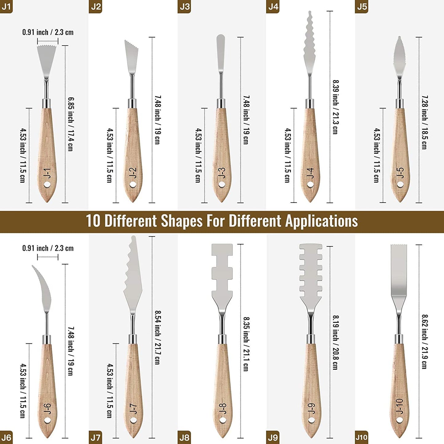 Artpark Special Effect Painting Knives set of 10 - AP06930