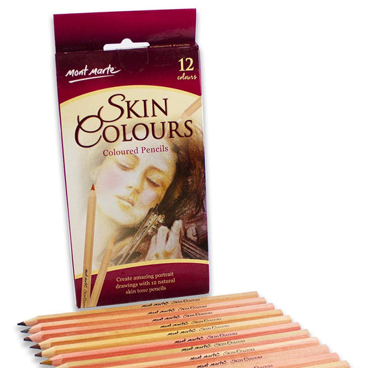 MONT MARTE Artist 12 Skin Colour Pencils