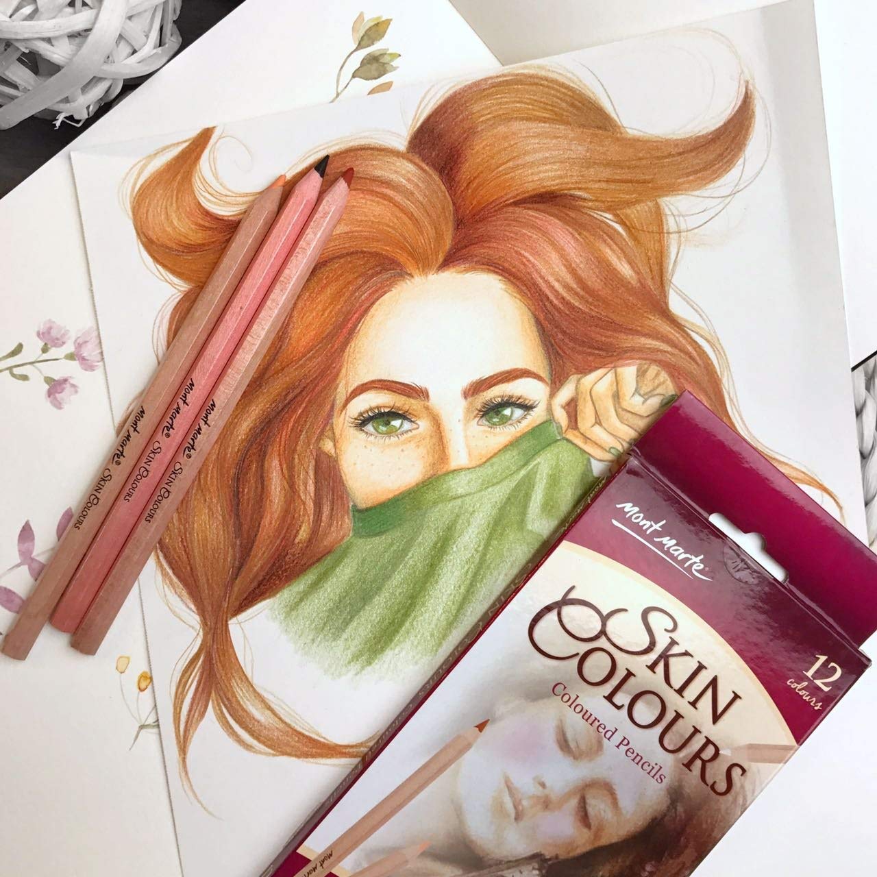 MONT MARTE Artist 12 Skin Colour Pencils