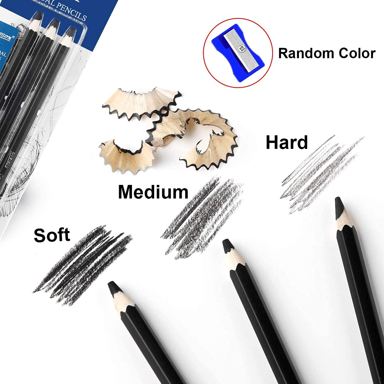 Worison Charcoal Pencil Set of 4 pcs