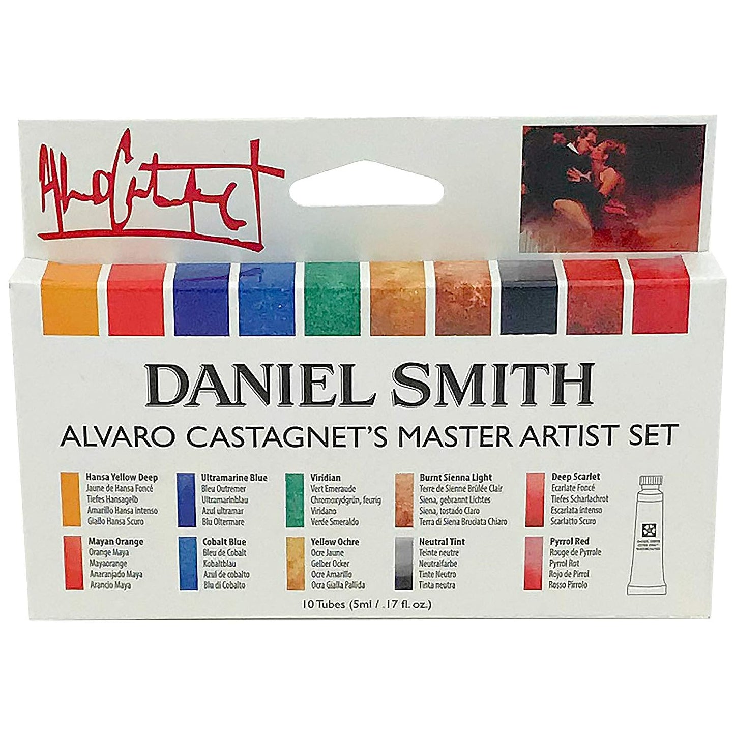 Daniel Smith 285610016 Alvaro Castagnet Master Artist Watercolor Set (10 Pack), 5ml