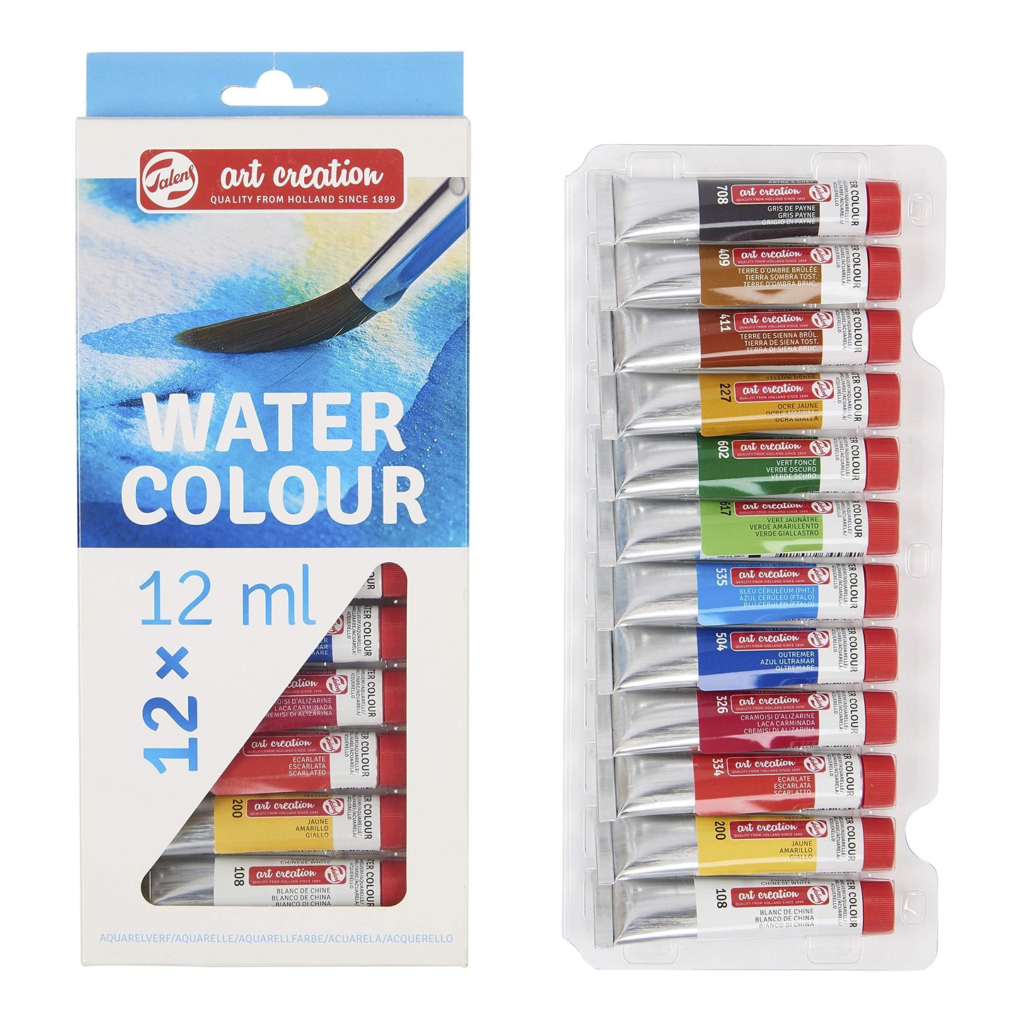 ROYAL TALENS ART CREATION ARTISTS' WATERCOLOUR COLOUR 12x12ml