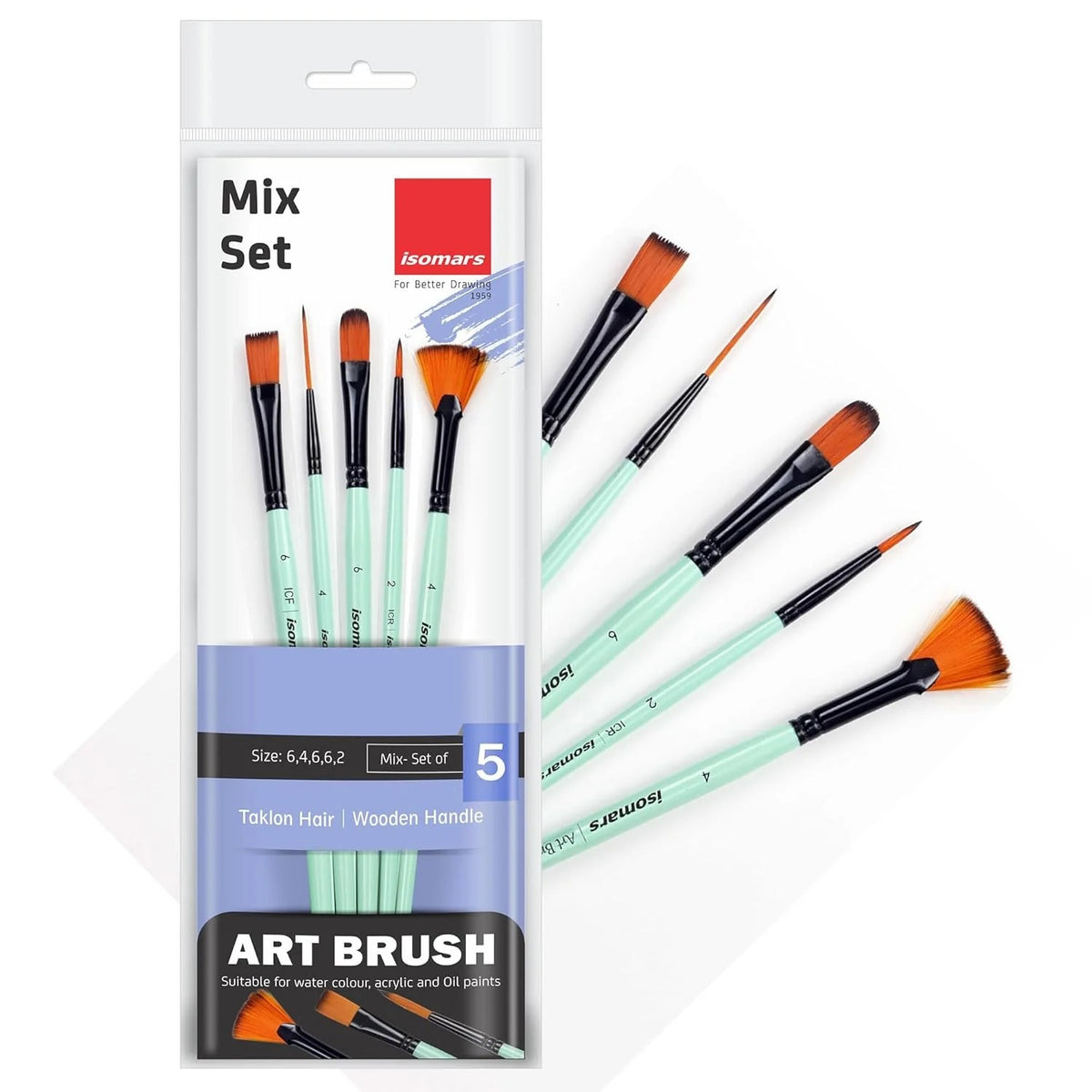 iSOMARS cANVAA MIX BRUSH SET OF 5 cpbm5