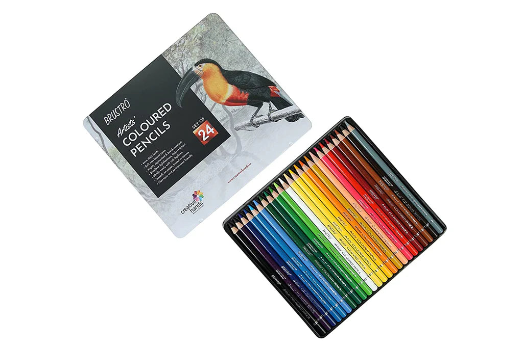 BRUSTRO COLOURED PENCILS SET OF 24
