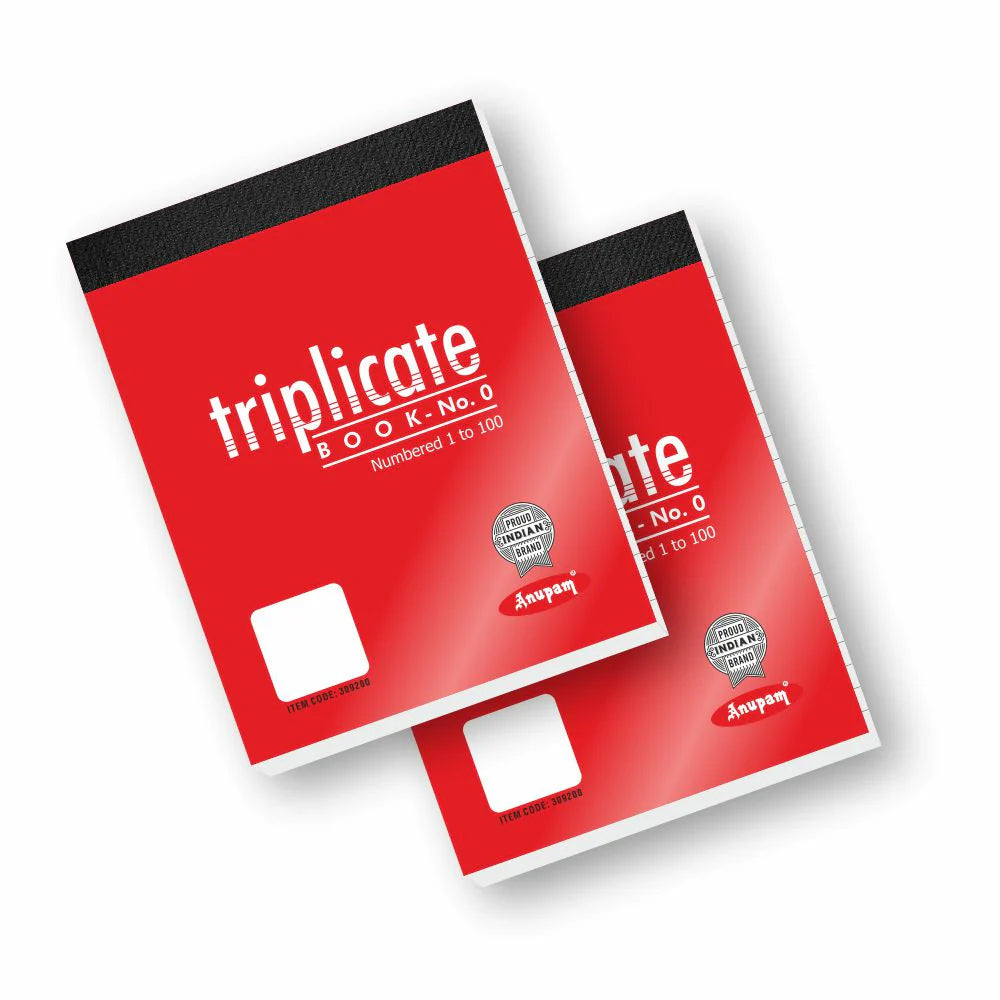 ANUPAM TRIPLICATE BOOK NO.0