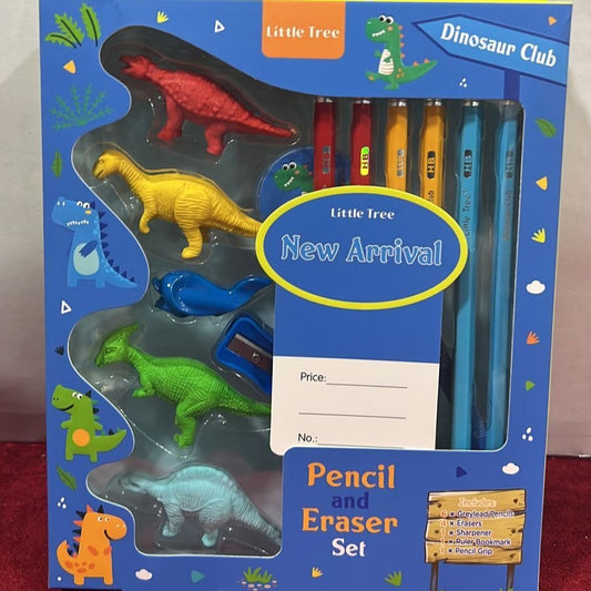 ARTPARK DINOSAUR CLUB PENCIL AND ERASER SET