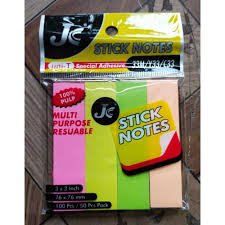 ARTPARK JC STICK NOTE MULTI CUT
