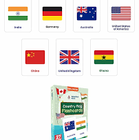 ARTPARK SPARTAN KIDS COUNTRY FLAG 27 FLASH CARD