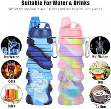 ARTPARK WATER BOTTAL SILICON WITH STAND ( RANDOM COLOR )