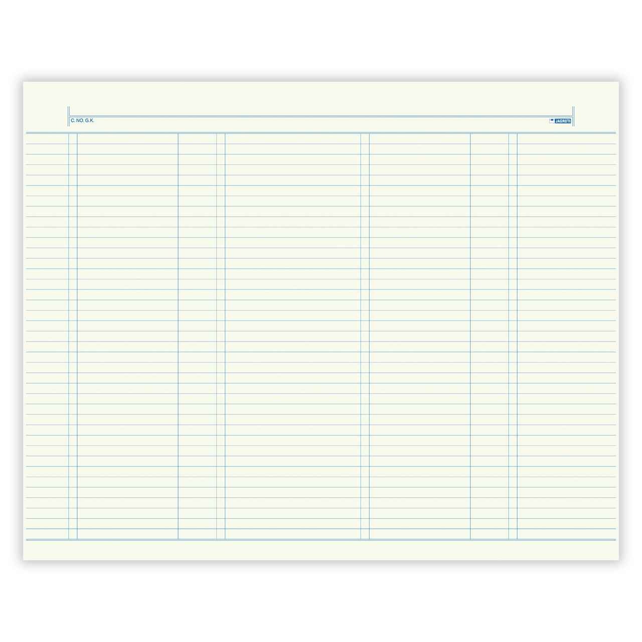 ARTPARK WITHOUT INDEX REGISTER SIZE LEDGER PAPER IMI 72 PAGE