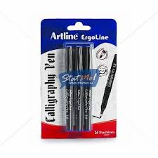 ARTLINE ERGOLINE CALLIGRAPHY PEN SET OF 3 BLUE