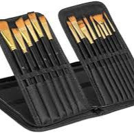 ARTPARK ARTIST BRUSH WALLET OF ASSORTED BRUSHES PACK OF 15