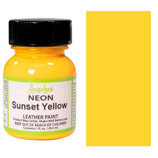 Angelus Leather Paint  Neon Sunset Yellow 29.5ml
