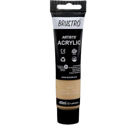 BRUSTRO ACRYLIC TUBE 40ML SAND 311