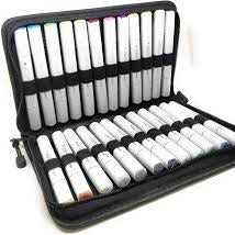 BRUSTRO ALCOHOL MARKER TWIN TIP SET OF 48 WALLET