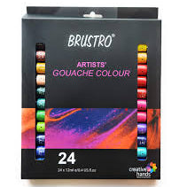 BRUSTRO ARTISTS GOUACHE COLOUR SET OF 24*12ML