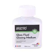 BRUSTRO GLOSS FLUID GLAZING MEDIUM 100ML
