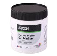 BRUSTRO HEAVY MATTE GEL MEDIUM 237ML