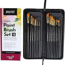 BRUSTRO STUDIO PAINT BRUSH SET OF 15