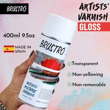 BRUSTRO VARNISH SPRAY GLOSS 400ML