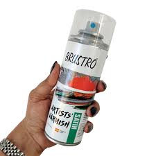BRUSTRO VARNISH SPRAY SATIN 200ML