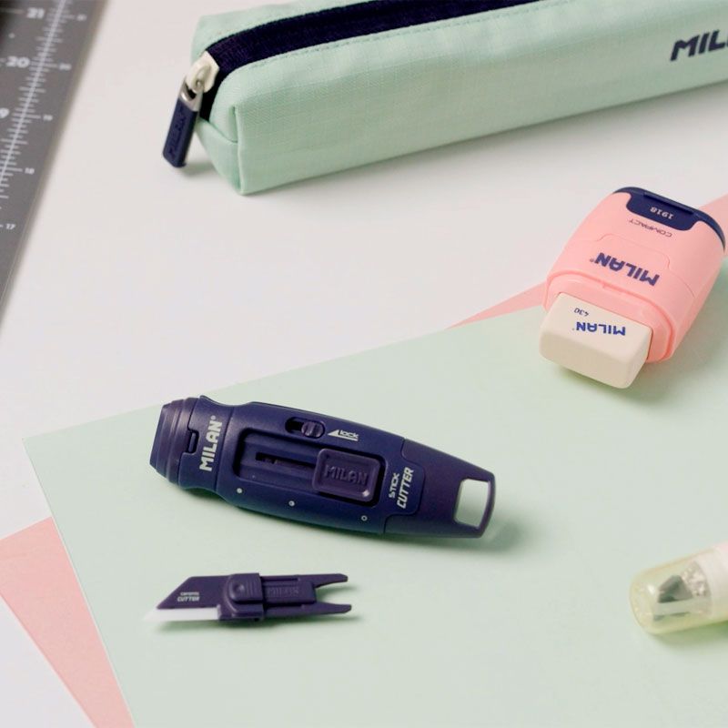 Milan STICK ceramic blade cutter 1918 series, navy blue