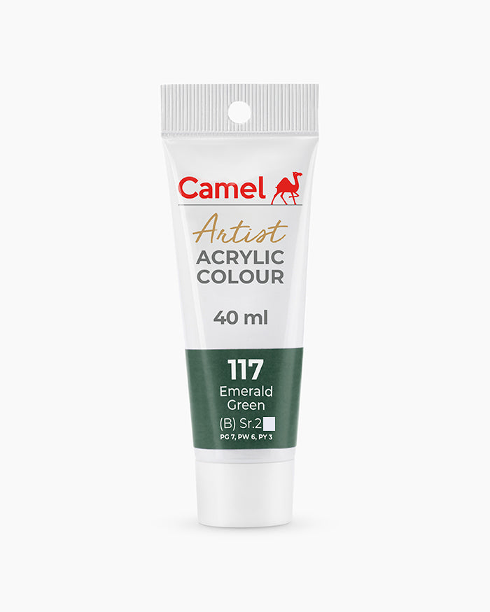 CAMEL ARTIST ACRYLIC COLOR 40 ML 117 EMERALD GREEN