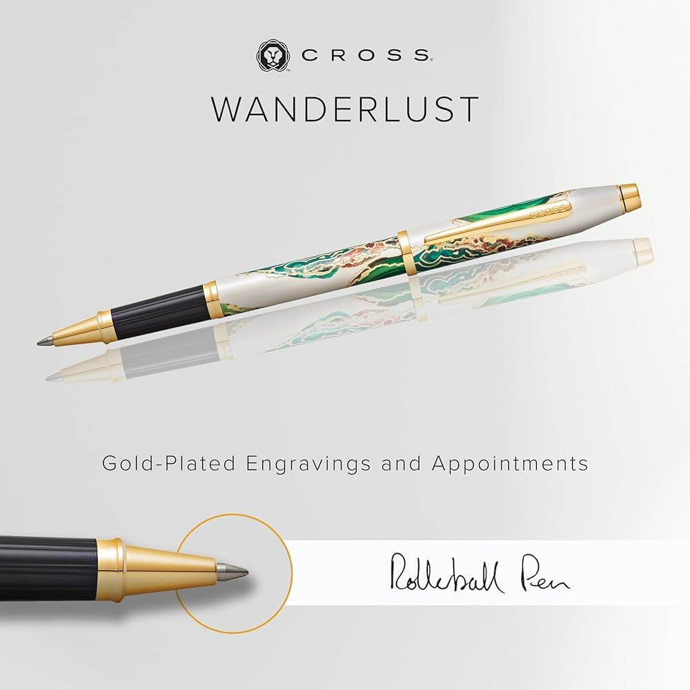 CROSS AT0755-2 BORNEO ROLLER BALL PEN - GREEN