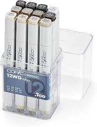 Copic Warm Grey Marker Set of 12