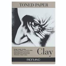 FABRIANO TONED PAPER PAD CLAY 120gsm A4