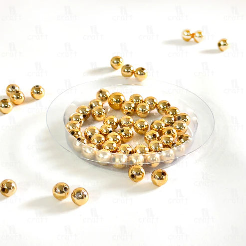 Golden Moti Beads -M