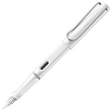 LAMY SAFARI WHITE FOUNTAIN PEN (M)