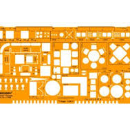 LINOGRAPH ARCHITECTURE'S FURNITURE TEMPLATE 1849