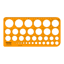 LINOGRAPH CIRCLE TEMPLATE 36 CIRCLE SHATTER PROOF