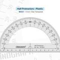 LINOGRAPH PROTRACOR HALF CIRCLE 6"
