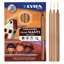 Lyra Farb-Riesen Color Giants Skin Tones Art Pencils Pack of 12