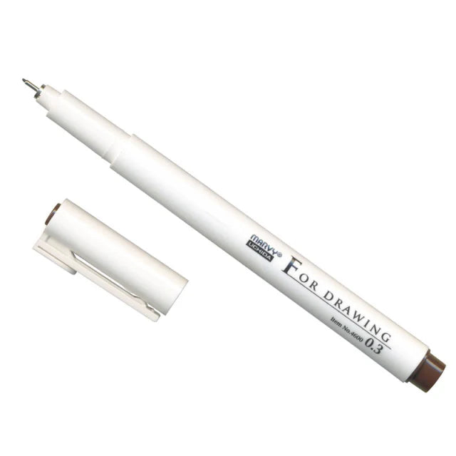 MARVY UCHIDA 4600 LINER PEN RED 0.5