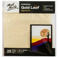 MONT MARTE GOLD LEAF 25 SHEETS